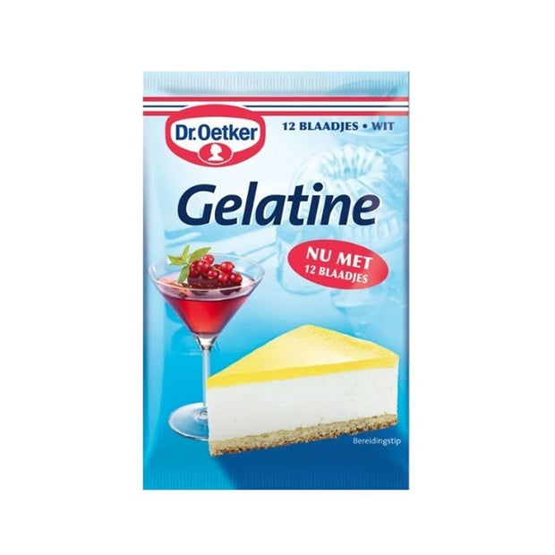 Dr. Oetker Bladgelatine Wit 12 st.