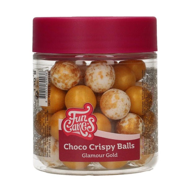 FunCakes Choco Crispy Ballen - Glamour Gold