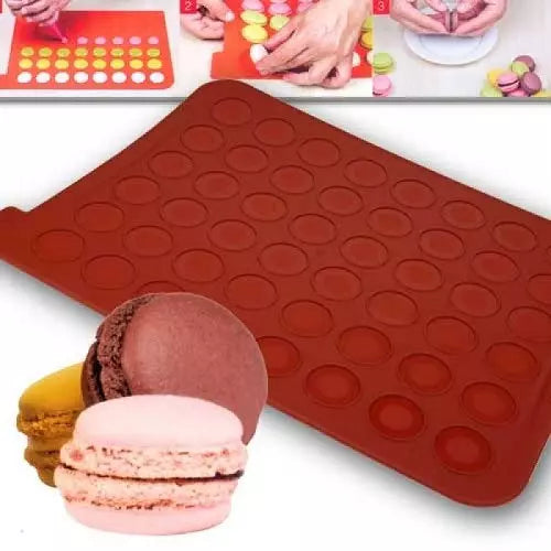 Silikomart Siliconen Bakmat Macarons 30x40cm / 48 macarons